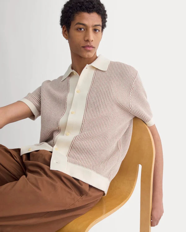 SERENOVAA  Button-Down Resort Polo