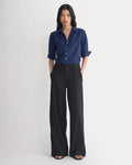 SERENOVAA  Cuff Detail Shirt in Lightweight Cotton