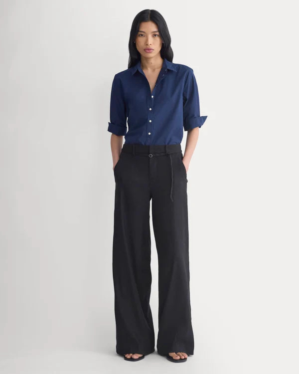 SERENOVAA  Cuff Detail Shirt in Lightweight Cotton