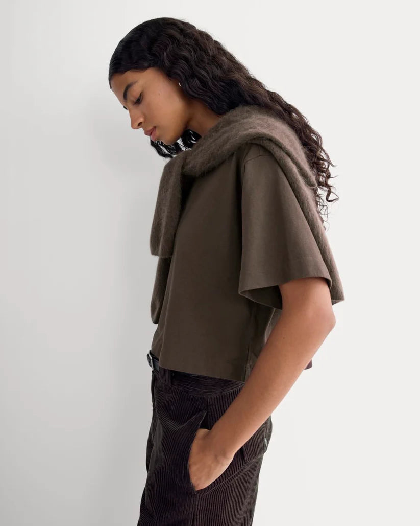 SERENOVAA  The Premium Weight Cropped Tee