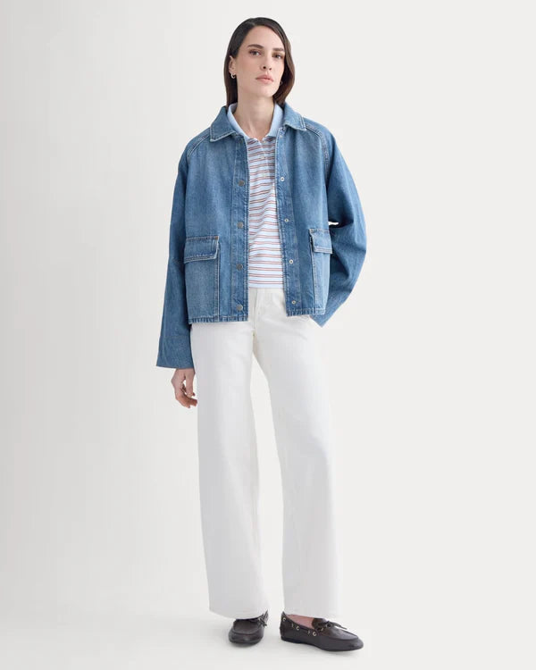SERENOVAA  Cropped Denim Jacket