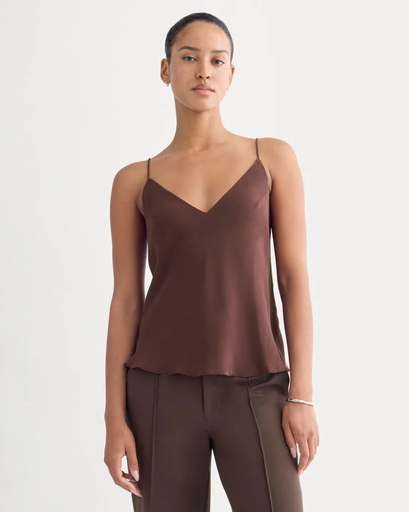 SERENOVAA The Tie Back Cami in Washable Silk