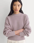 SERENOVAA  Cropped Ribbed Crew in Everyday Cotton