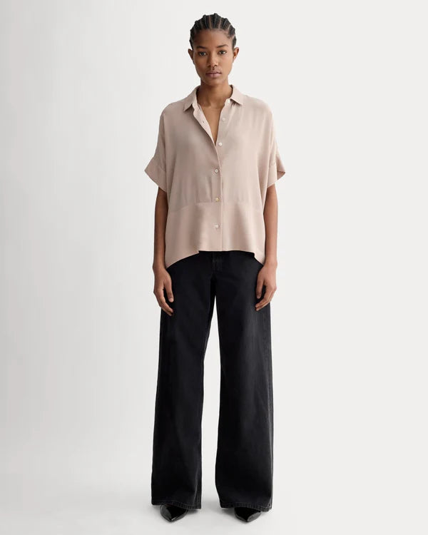SERENOVAA  The Boxy Shirt in Washable Silk