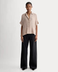 SERENOVAA  The Boxy Shirt in Washable Silk