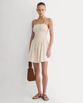 SERENOVAA  Gauze Smocked Mini Dress