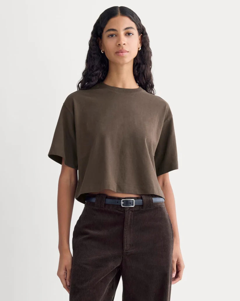 SERENOVAA  The Premium Weight Cropped Tee