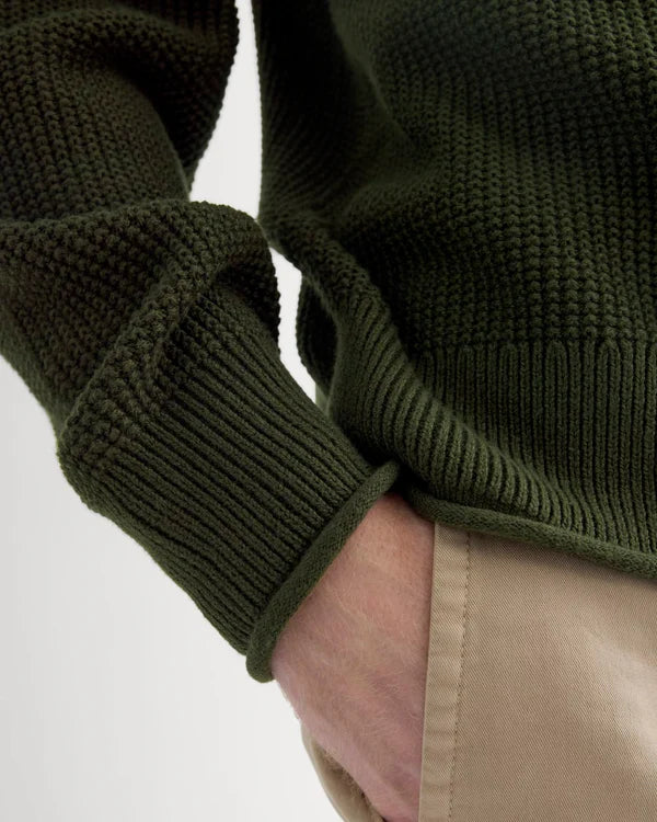 SERENOVAA  Waffle Rollneck Crew in Everyday Cotton