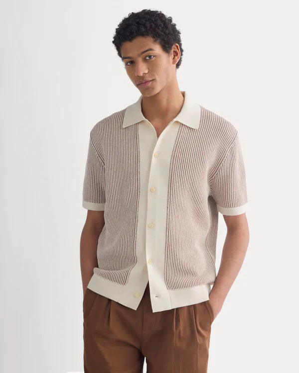 SERENOVAA  Button-Down Resort Polo
