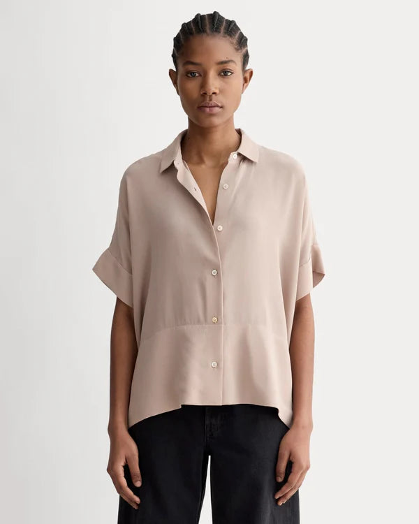 SERENOVAA  The Boxy Shirt in Washable Silk