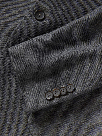 SERENOVAA  Knit Blazer - Charcoal Cliff