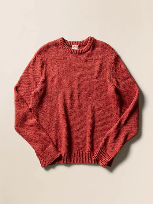 SERENOVAA  Heirloom Crewneck Sweater - Eclipse Red