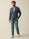 SERENOVAA  Inlet Knit Blazer (Short) - Deep Navy Melange