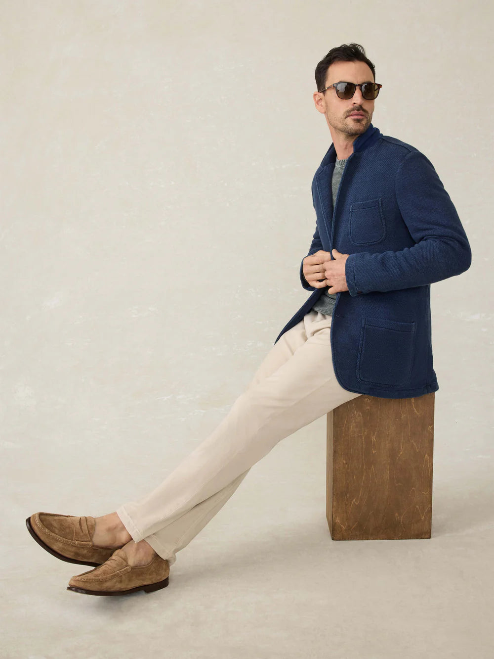 SERENOVAA  Inlet Knit Blazer