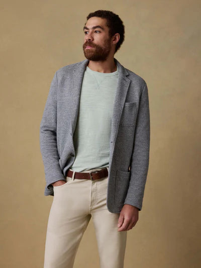 SERENOVAA  Inlet Knit Blazer (Tall) - Medium Grey Melange