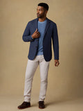SERENOVAA  Linen Blazer - Deep Sea Navy