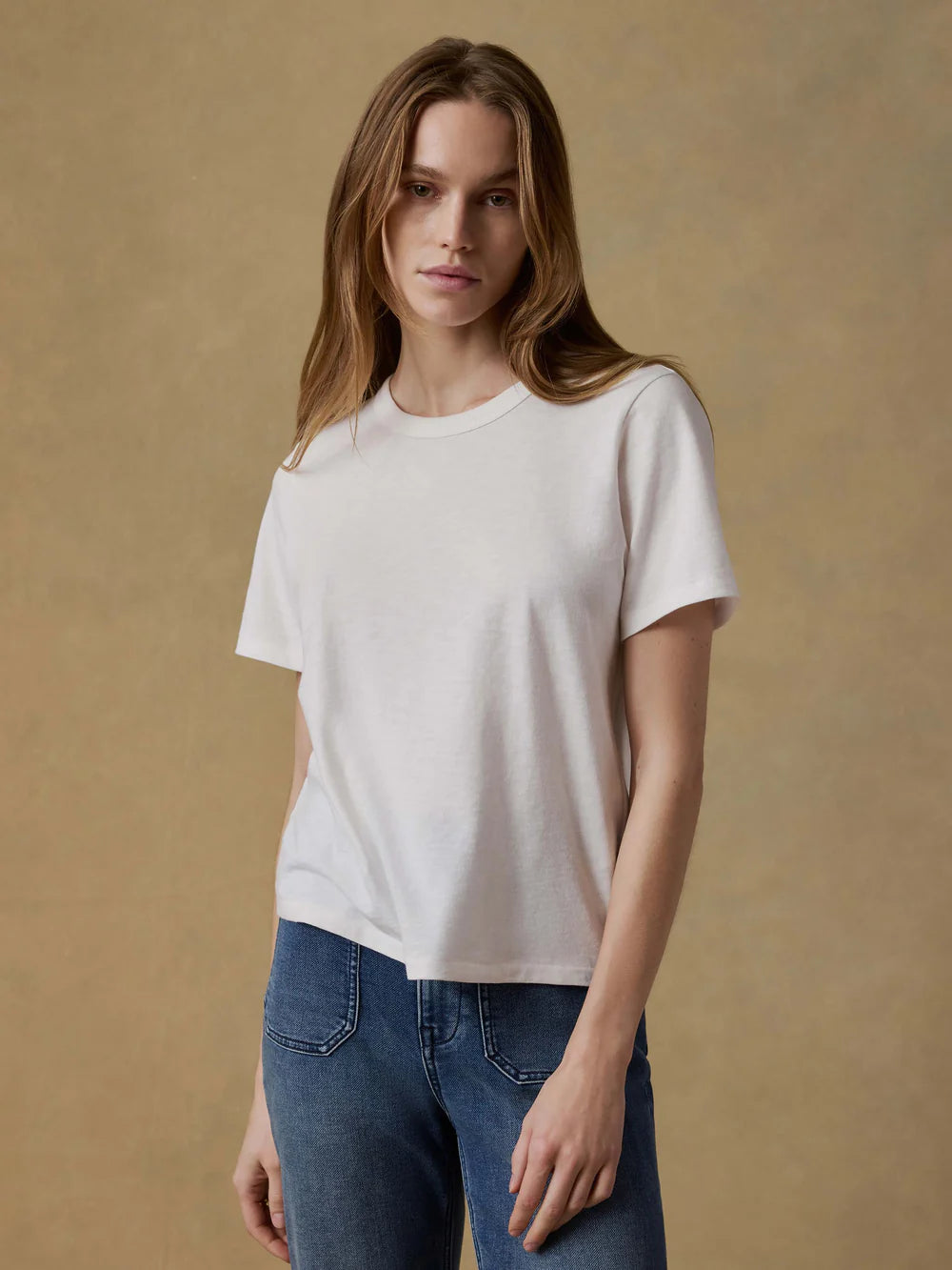 SERENOVAA  Sunwashed Regenerative Tee - White