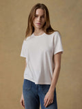 SERENOVAA  Sunwashed Regenerative Tee - White