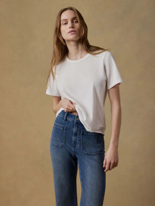 SERENOVAA  Sunwashed Regenerative Tee - White