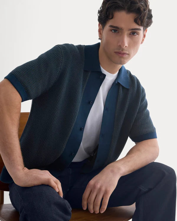 SERENOVAA  Button-Down Resort Polo