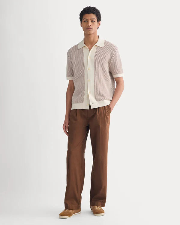 SERENOVAA  Button-Down Resort Polo
