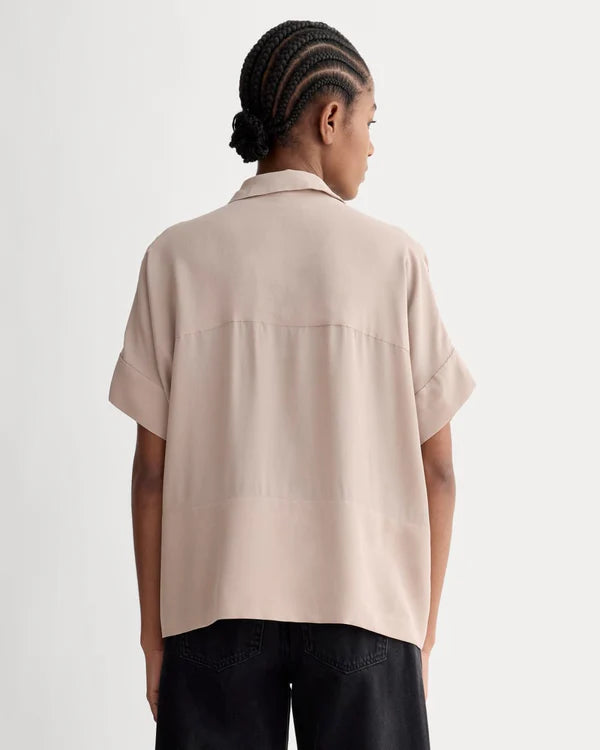 SERENOVAA  The Boxy Shirt in Washable Silk