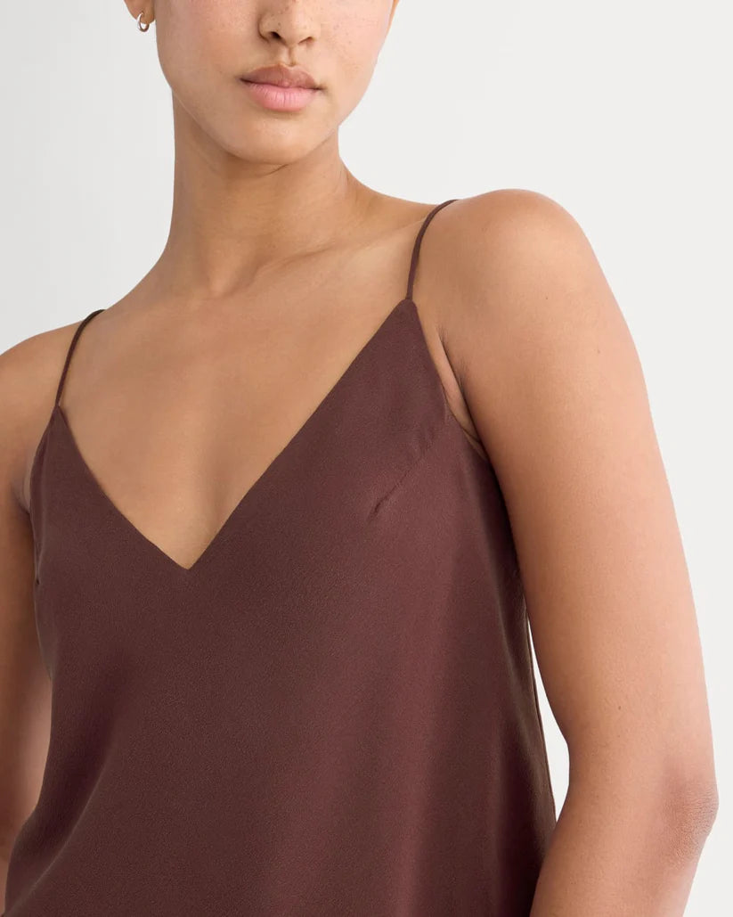 SERENOVAA The Tie Back Cami in Washable Silk