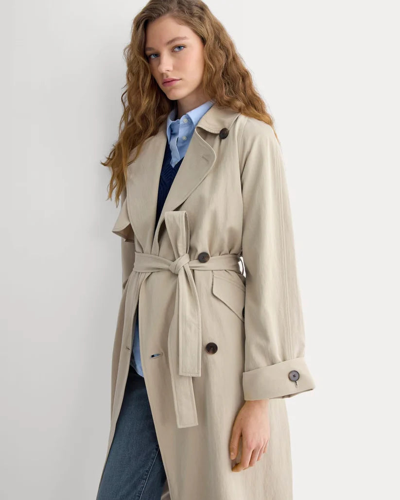 SERENOVAA  Drapey Twill Trench