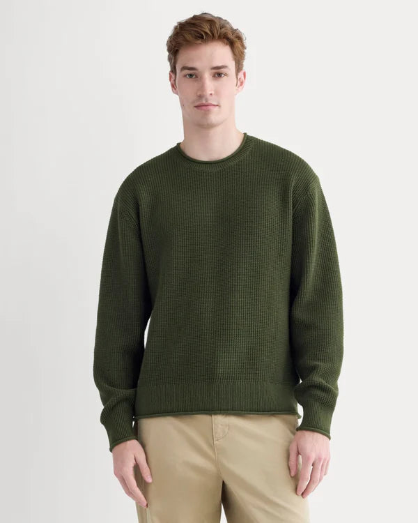 SERENOVAA  Waffle Rollneck Crew in Everyday Cotton