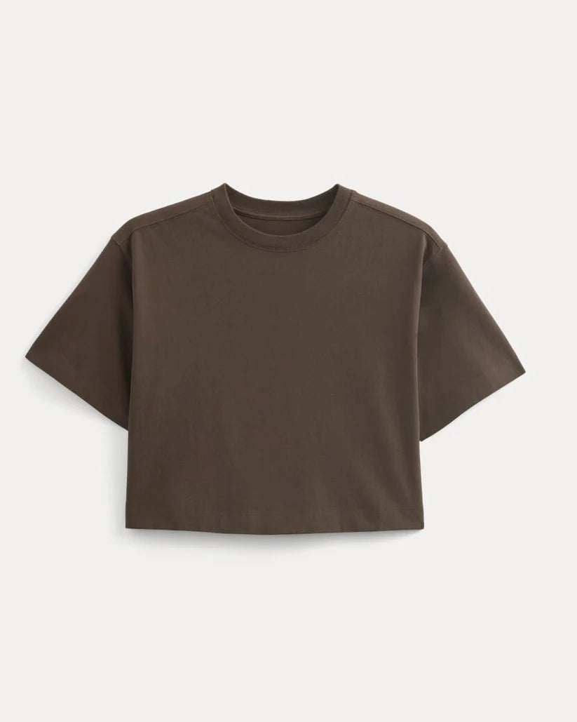 SERENOVAA  The Premium Weight Cropped Tee