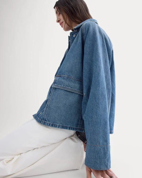 SERENOVAA  Cropped Denim Jacket