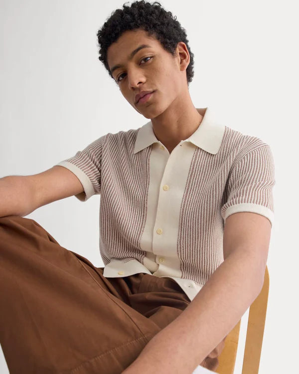 SERENOVAA  Button-Down Resort Polo