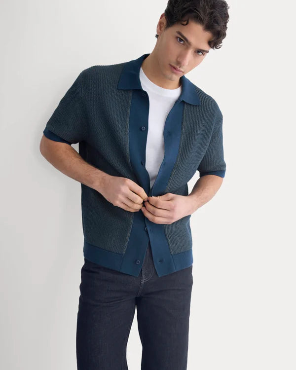 SERENOVAA  Button-Down Resort Polo