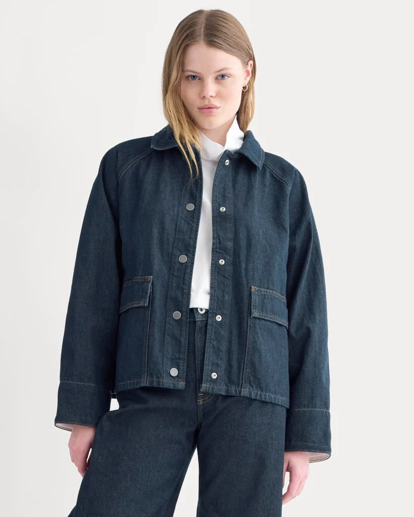 SERENOVAA  Cropped Denim Jacket