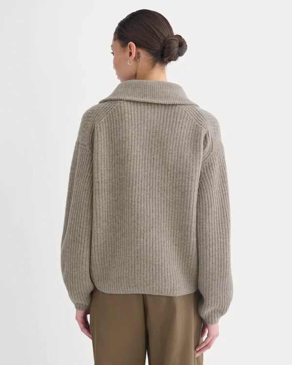 SERENOVAA  The Half-Zip Sweater in Luxe Merino
