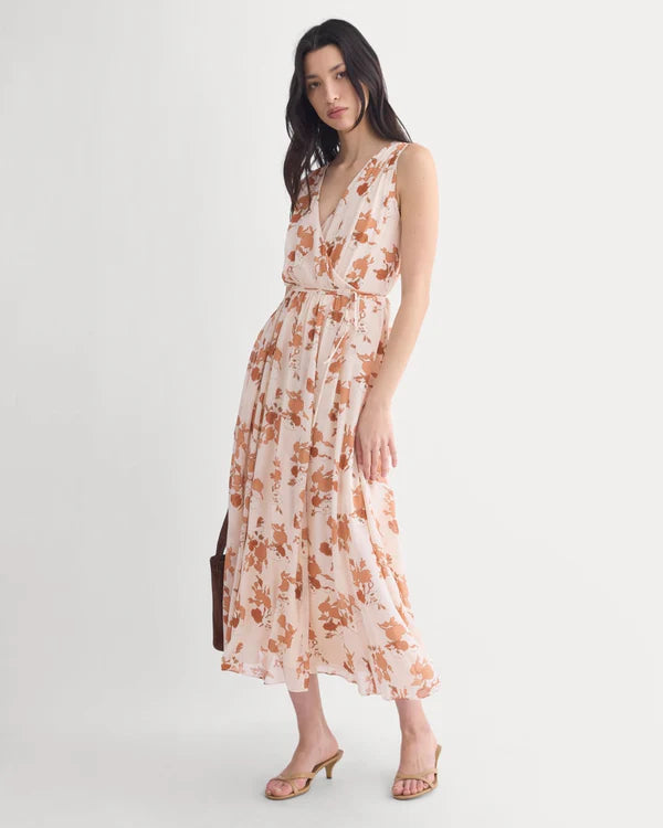 SERENOVAA  Maxi Dress in Silk Georgette